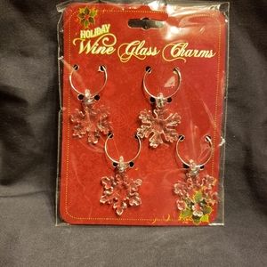 Holiday Wine Glass Charms
